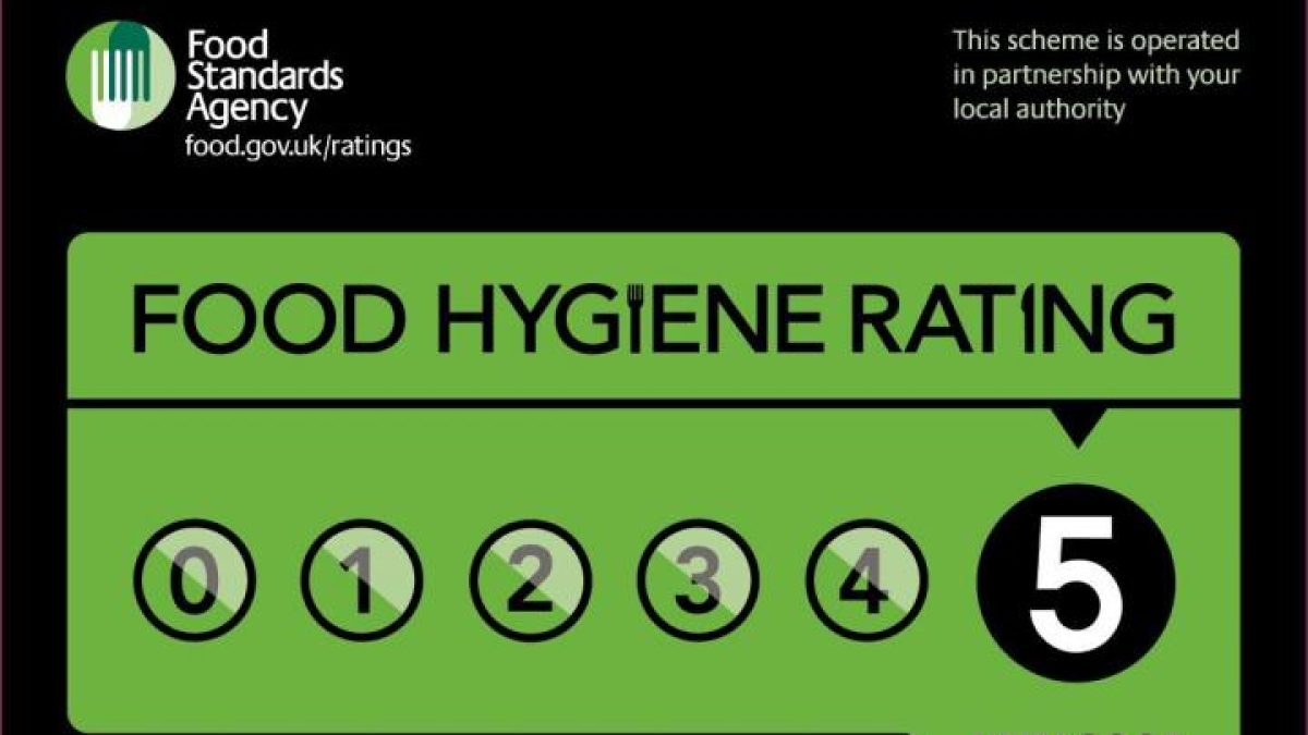 NAC&#8217;s 5* Hygiene Rating