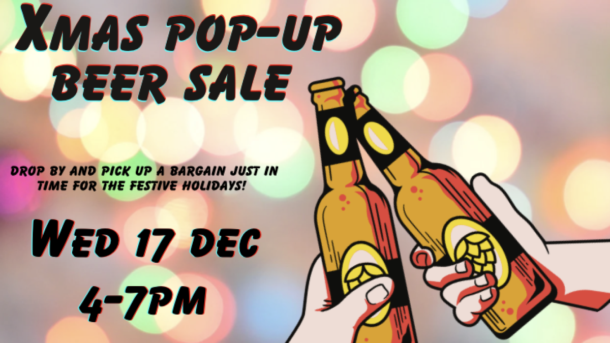Xmas Pop-up World Beer Sale 4pm-7pm